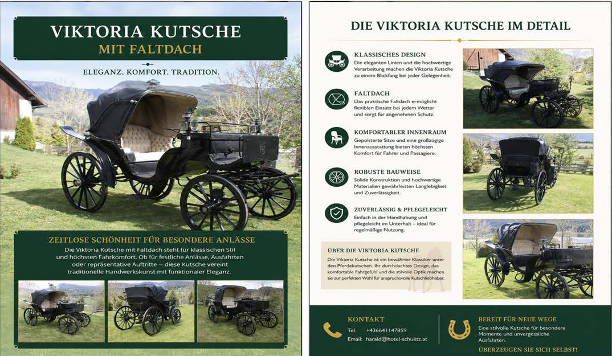 Viktoria Kutsche – Elegante Kutsche mit Faltdach